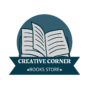 blue illustrative book store logo