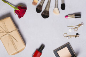 rose package near beauty supplies